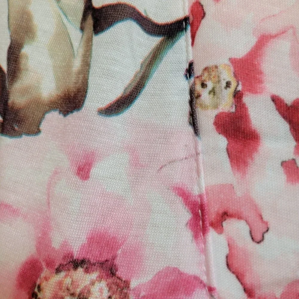 Show Me Your Mumu Brie Robe Garden of Blooms One Size Pink Rose Floral - Picture 5 of 7